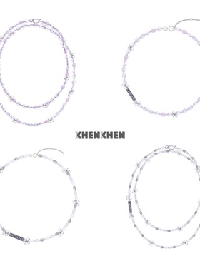 XHENXHEN 赵晴鹭卓同款泠泠月光系列天然水晶双层项链原创设计