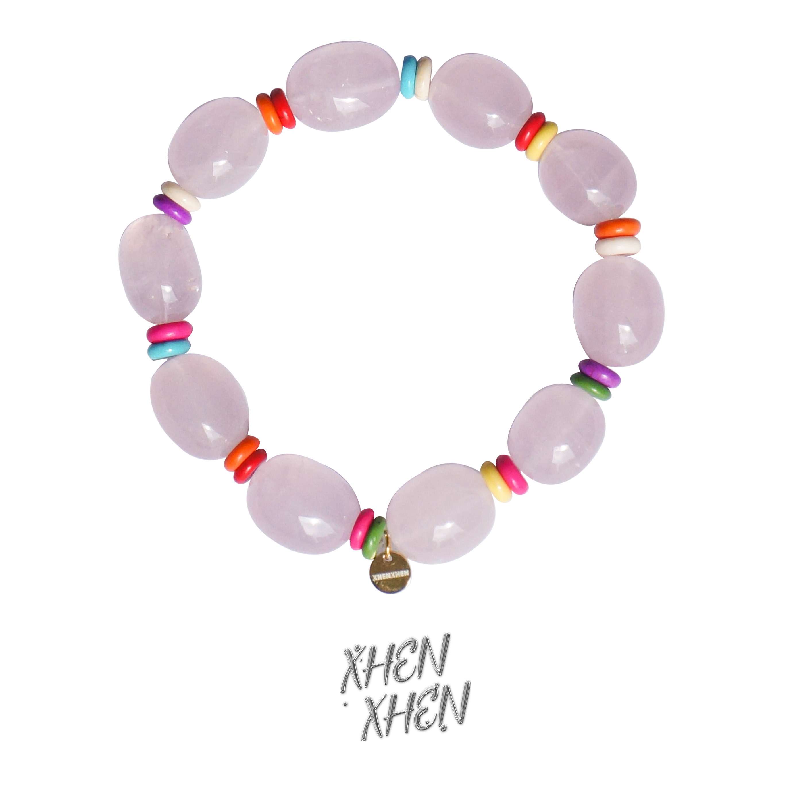 xhenxhen「柔汐」「绮梦」天然粉水晶随型温柔手链招桃花温柔粉