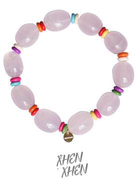 xhenxhen「柔汐」「绮梦」天然粉水晶随型温柔手链招桃花温柔粉