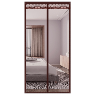 夏季防蚊子门帘静音家用免打孔安装卧室纱帘自粘全磁条2021年新款