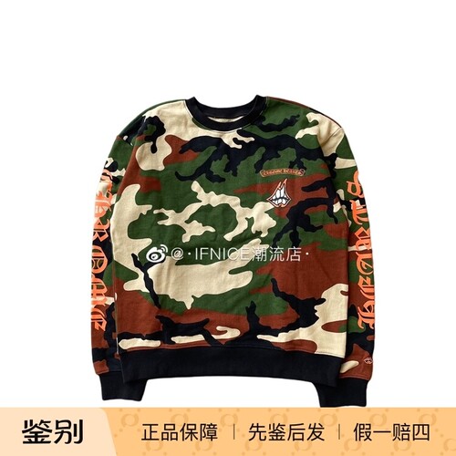 Chrome Hearts 克罗心 Matty Boy 涂鸦 迷彩卫衣 圆领