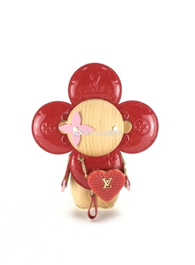 【Ifnice】LV Vivienne 太阳花 情人节 漆皮 红色 爱心 玩偶 娃娃
