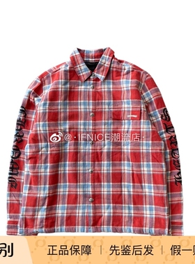 Chrome Hearts 克罗心 红色格子夹棉衬衫外套 Work dog