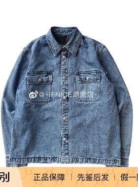Chrome Hearts 克罗心 浅蓝色水洗牛仔夹棉夹克 Work Dog