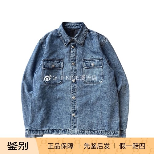 CHROMEHEARTS夹克浅蓝色水洗