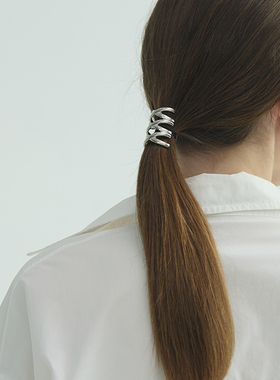 一枝橘 日系ins风甜妹感金属丝带发饰发插 出口日单复古发饰