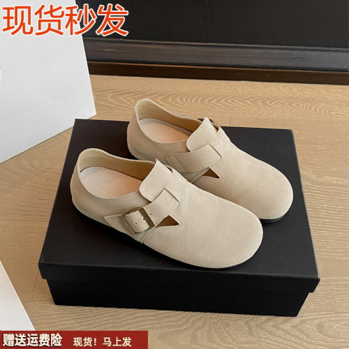 休闲真皮女鞋内增高全包博肯单鞋