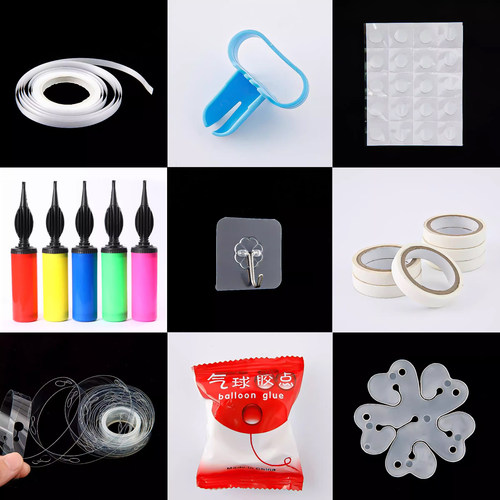 气球工具包胶带点胶打气筒打结器