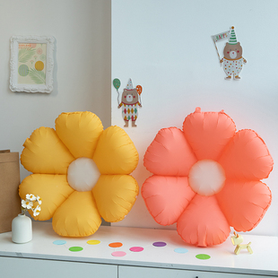 ins笑脸花雏菊大号太阳花气球儿童宝宝1周岁派对生日装 饰场景布置