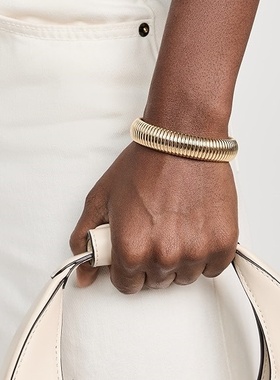 欧美饰品铜镀真金轻奢时尚腕带手环小众手镯