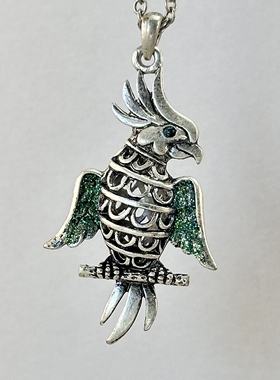 欧美饰品复古项链轻奢时尚高级感简约气质立体猫头鹰女长款毛衣链