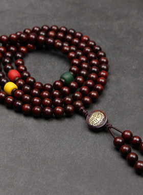 古风108颗木质项链女男佛珠念珠