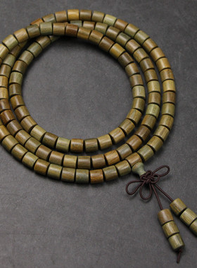 文艺古风木质手串男女绿檀木挂件