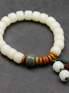 天然白玉菩提根手链女汉服手持