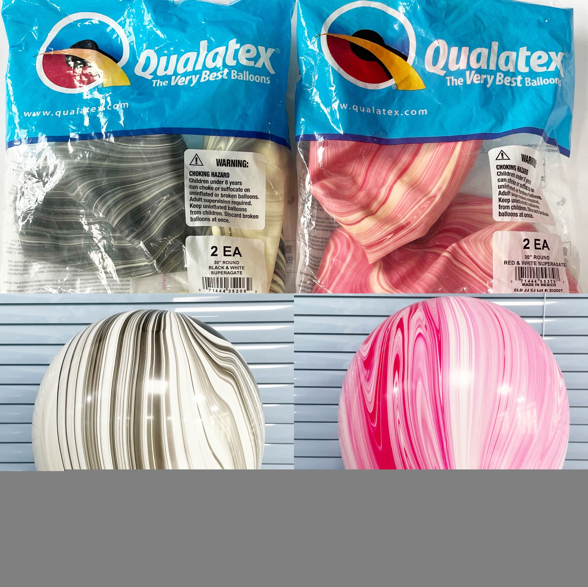 进口30寸大理石车展商场美陈气球