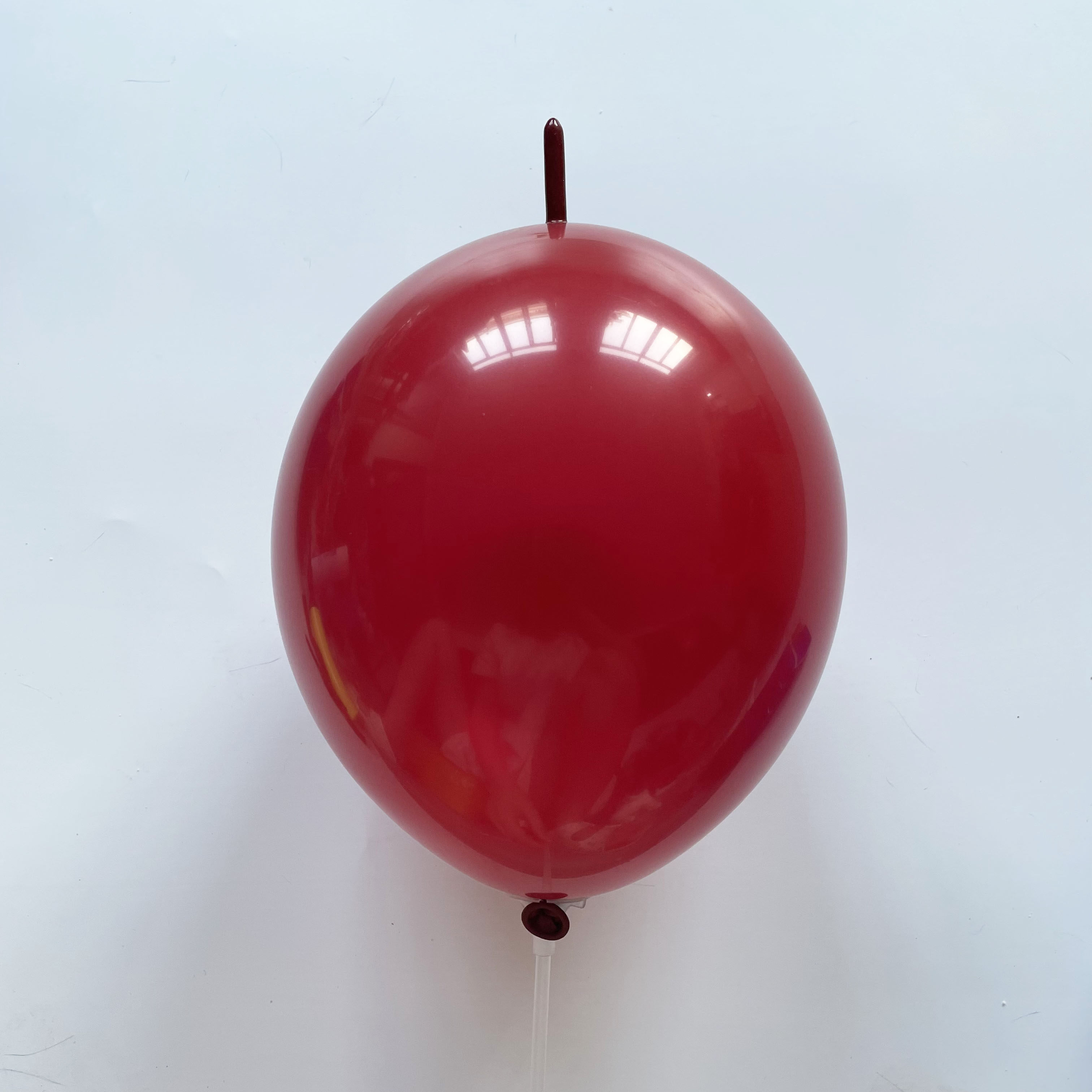 石榴红尾巴球6寸10寸12寸水晶酒红 宝石红结婚房布置婚庆装饰气球