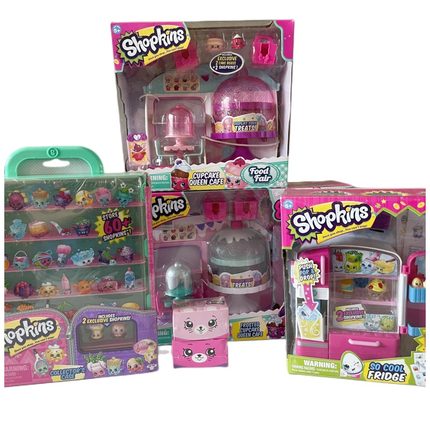 正版购物精灵超市组合Shopkins豪华时尚小铺女孩玩具过家家套装