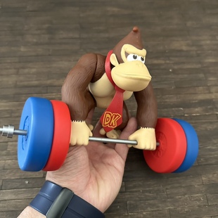 超级玛丽马里奥路易兄弟摆件库巴耀西大猩猩毒白蘑菇手办模型玩具
