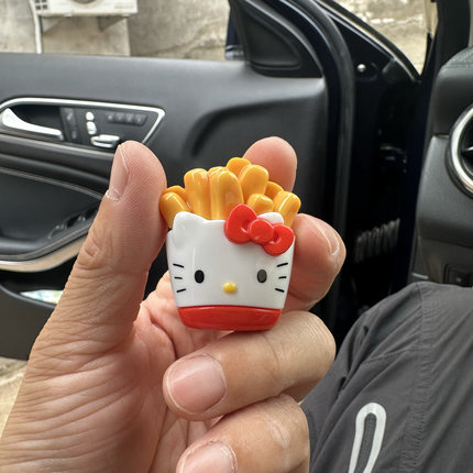 正版helloKitty凯蒂猫薯条摆件手办玩具公仔玩偶生日礼物