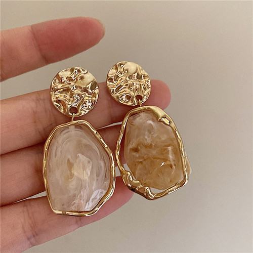 MEIYIJEJORY复古合金树脂女耳环