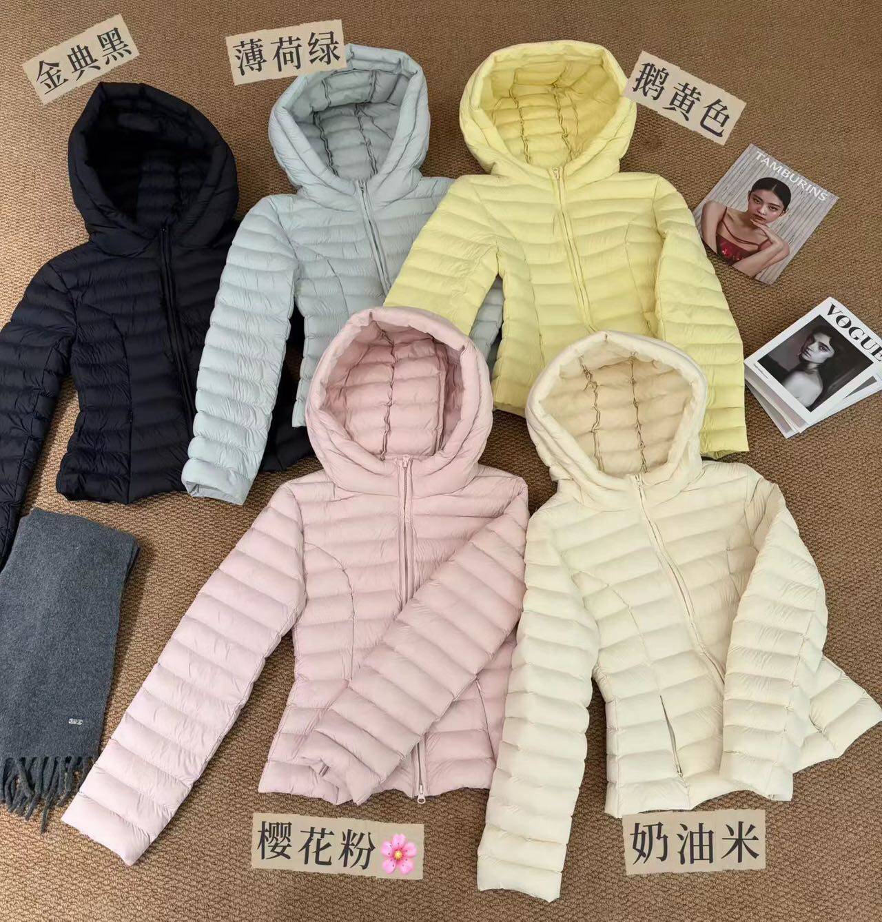 高级感窄版修身90白鸭绒小蛮腰排骨羽绒服2026年冬季新款轻薄外套