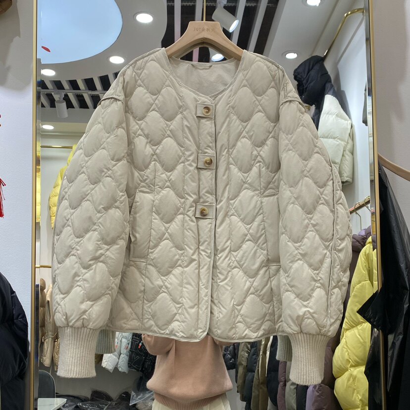 90白鸭绒羽绒服韩版小个子纯色
