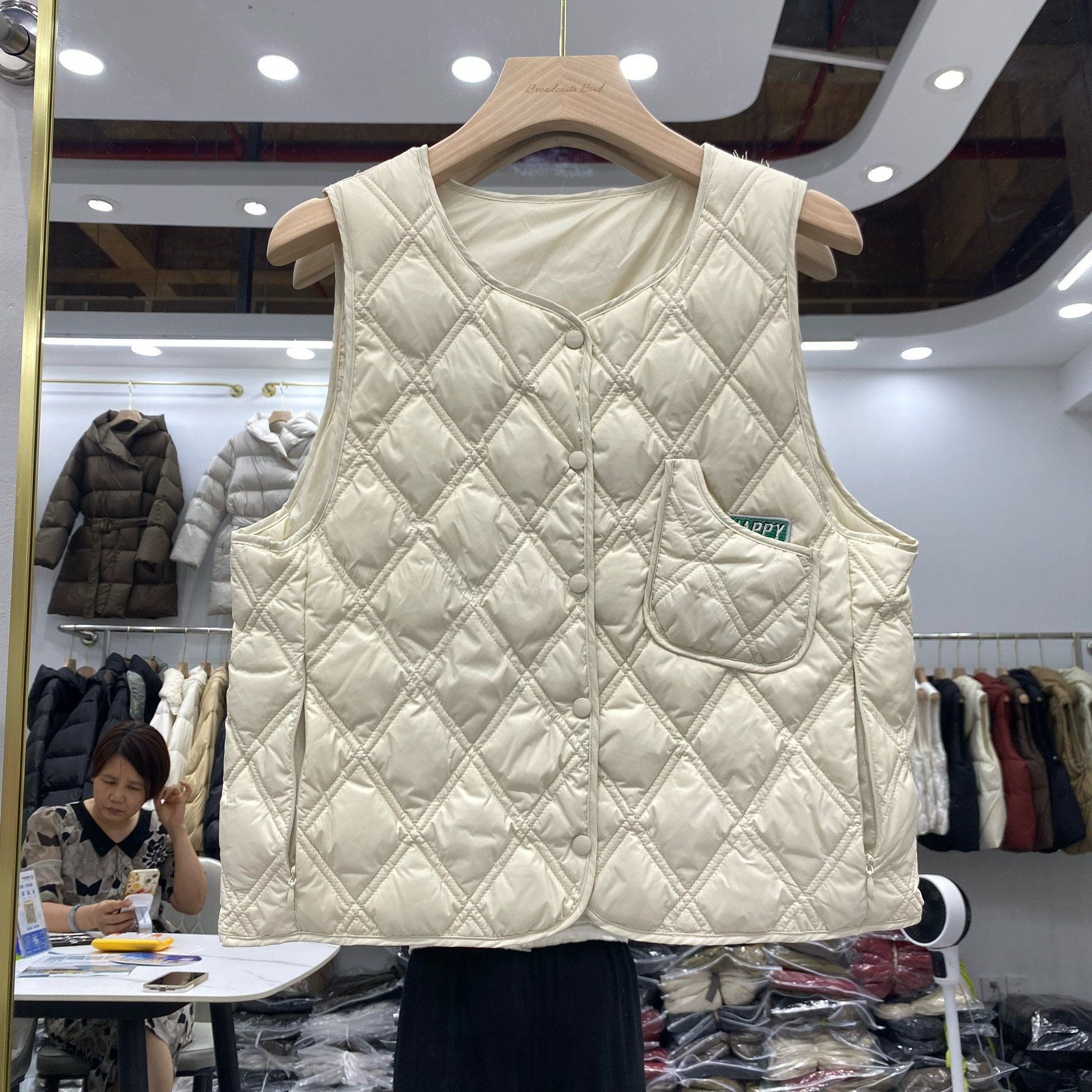 学生羽绒服保暖叠穿菱格内搭马甲