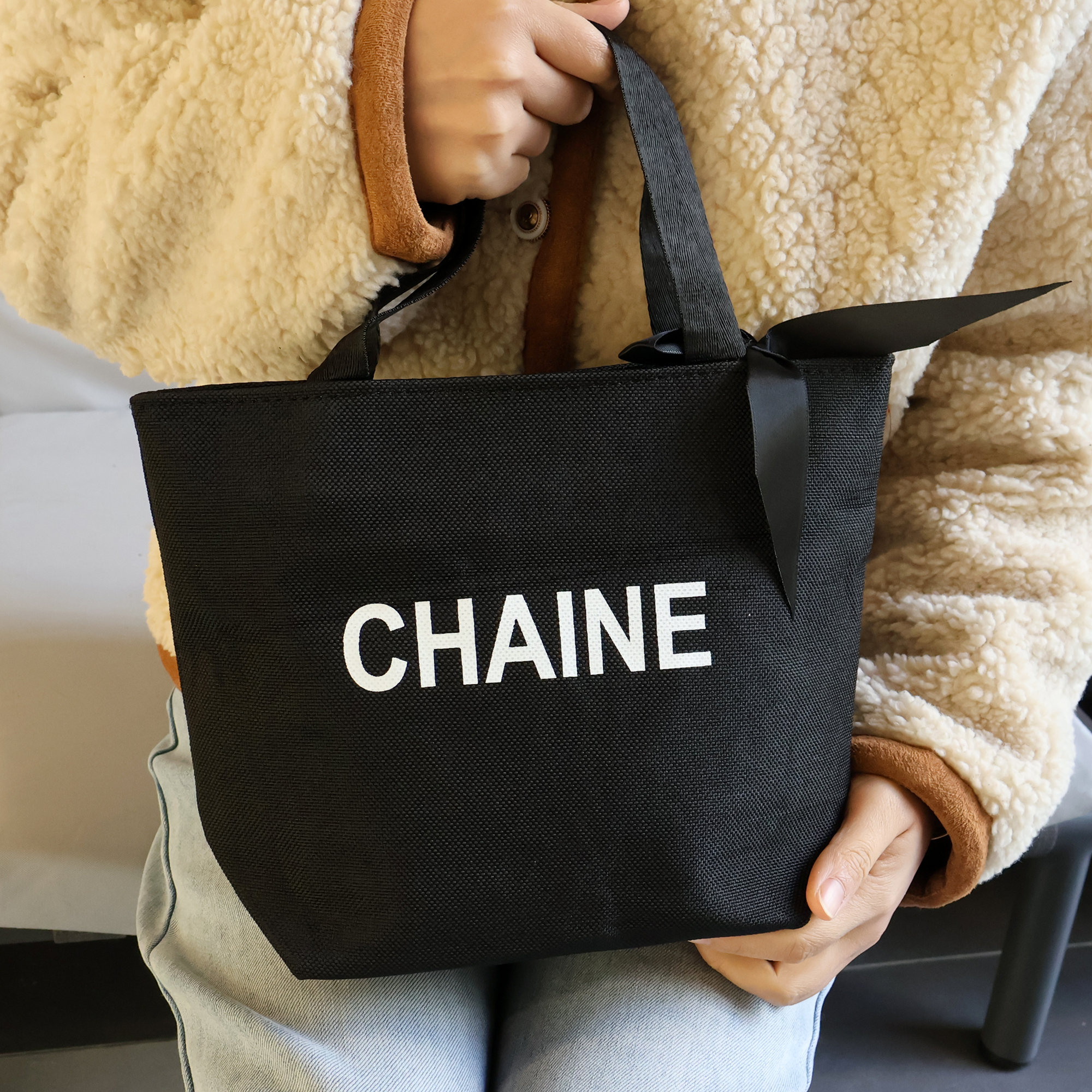 小香风帆布上班族外出休闲手提包