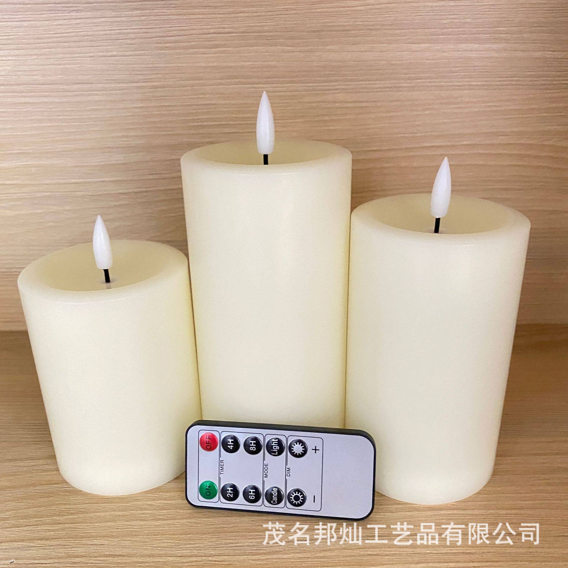 10键遥控蜡烛平蜡烛灯 黄光LED蜡烛灯 定时蜡烛 电子蜡烛