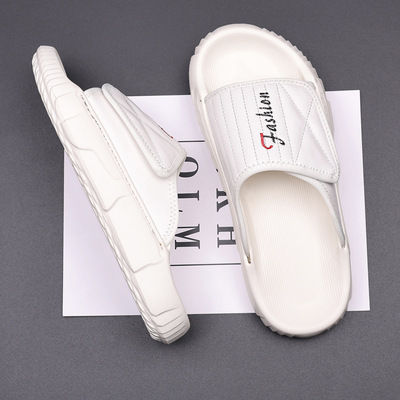 头层羊皮夏季新款男士拖鞋真皮潮流透气一字拖男款沙滩鞋凉拖男鞋