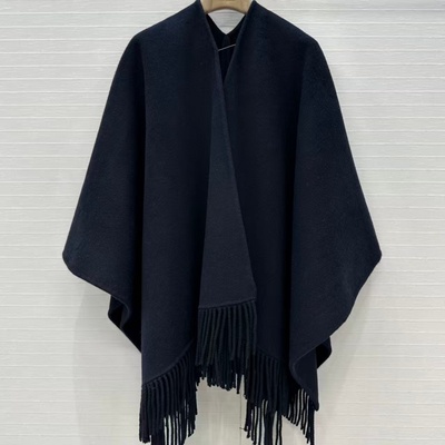 韩版定制纯手工羊毛双面呢斗篷