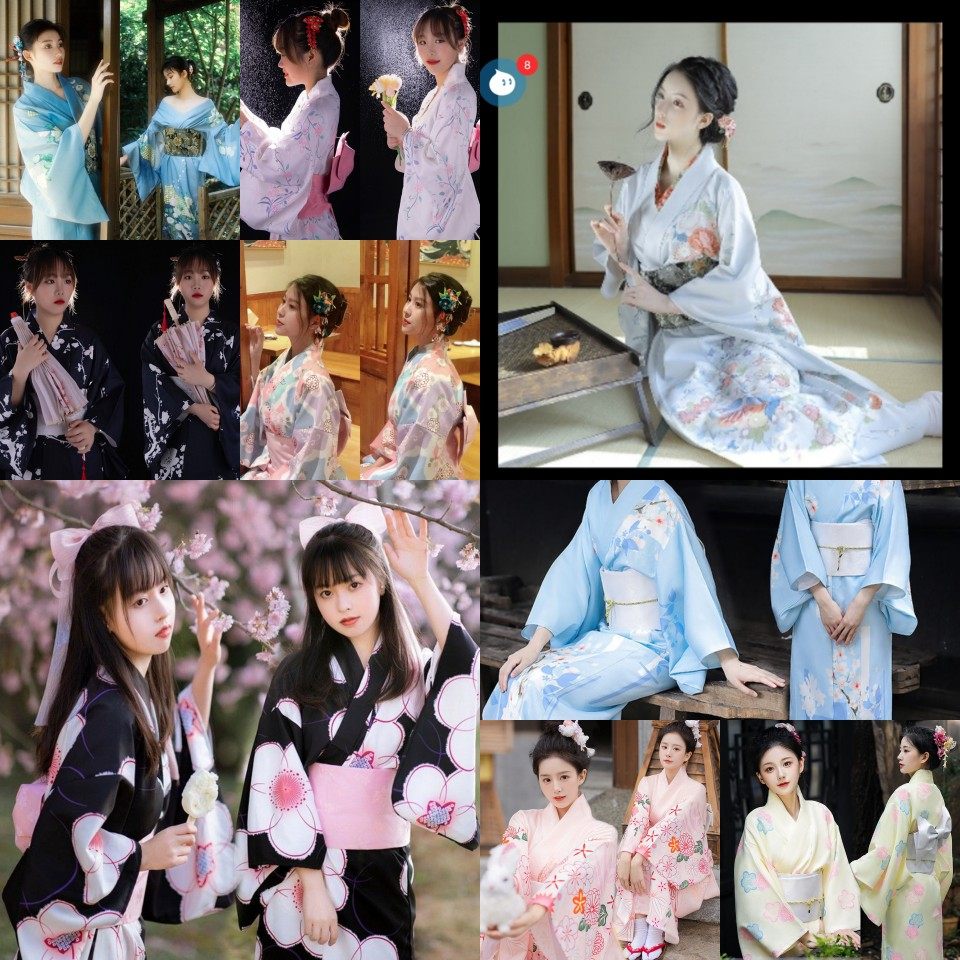 神明少女和服改良中国风日式正装传统樱花学生日系写真拍照剧本杀