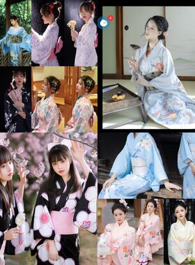 神明少女和服改良中国风日式正装传统樱花学生日系写真拍照剧本杀