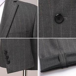 男士秋季西服套装羊毛商正装西装务结婚西8986-L新装郎礼服职春业