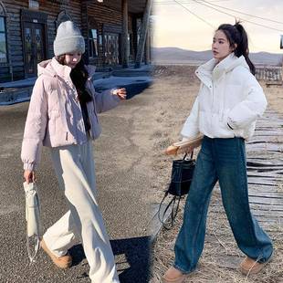 259子白绒款 个D075 厚外套 新小款 粉色减龄超好看羽短绒服鸭女冬季