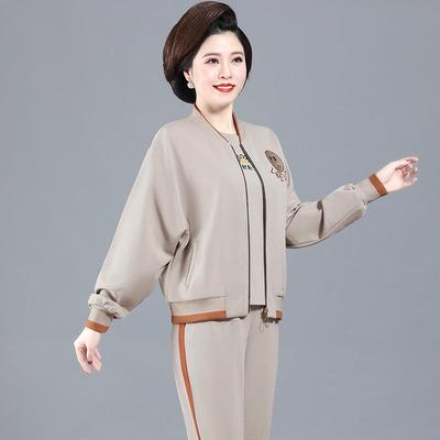 中老气春秋外款套女年洋上衣年新中年休闲宽松73199363妈妈秋装三