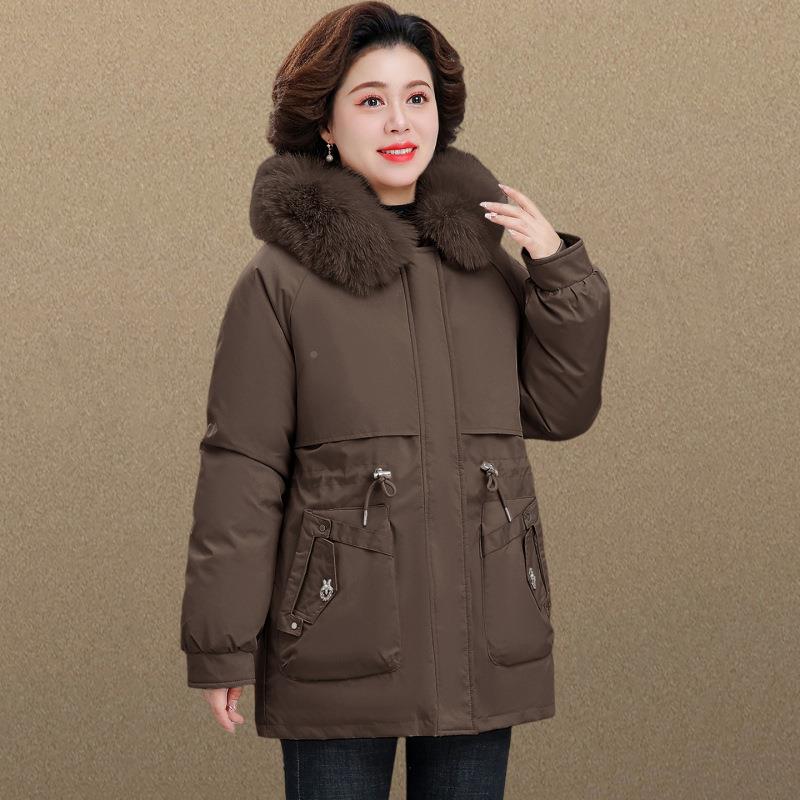 羽短绒棉9857262服女款年冬季新女款棉衣士冬装中年妈妈加厚棉外