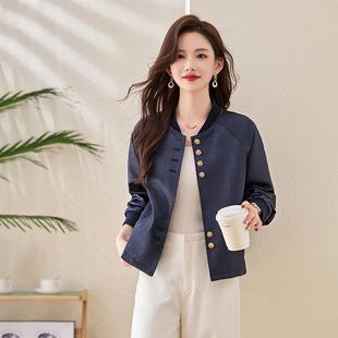 短款外套女装ZZI8820Y春季新小个子复古休闲百搭气质球棒款服上夹