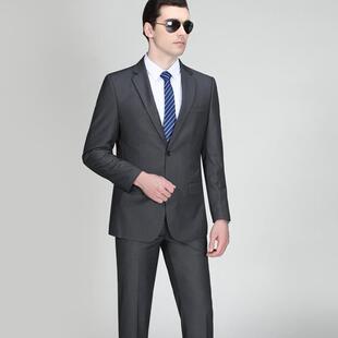 端羊西服套装男士商婚务职业正装毛结礼服中3521-I年高爸爸上班西