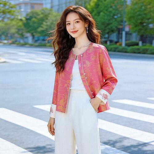 新中式ZZHI260女装级感时尚套春新款超好看独装漂亮国风外上特衣