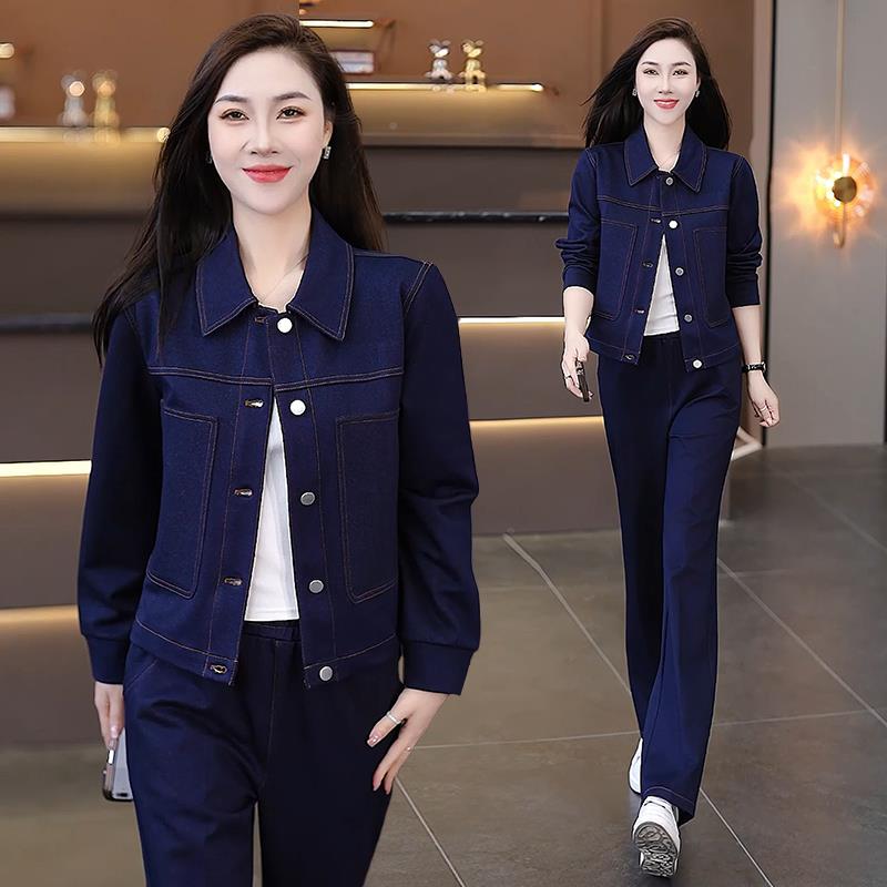 妈妈秋季尚闲运动套装新款气质国年96579170风外套中女时春秋休两