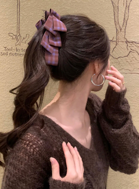 原创！韩系可露丽香蕉夹女发饰后脑勺盘发夹头饰马尾夹竖夹发卡