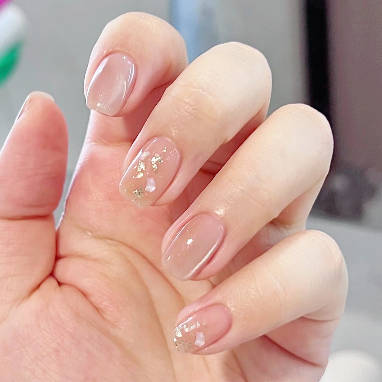 手工穿戴甲纯欲裸色短款金箔猫眼美甲贴片新娘孕妇显白高级感甲片,彩妆/香水/美妆工具,美甲工具,淘宝优惠券,粉丝福利购,淘宝优惠卷