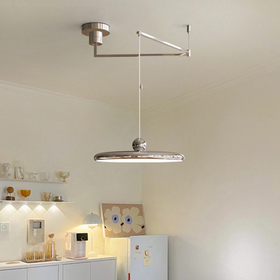 现代简约餐厅包豪斯移动摇臂吊灯