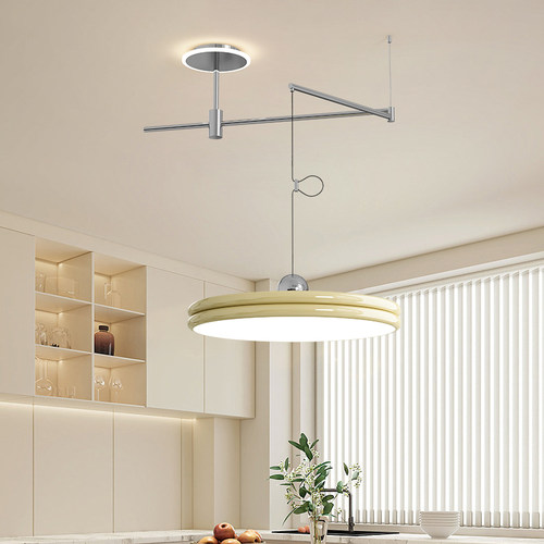 现代简约餐厅北欧摇臂小吊灯吧台