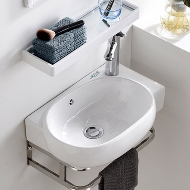 卫生间家用洗脸盆阳台洗s手盆小户型落地搓衣不锈钢支架面盆洗手