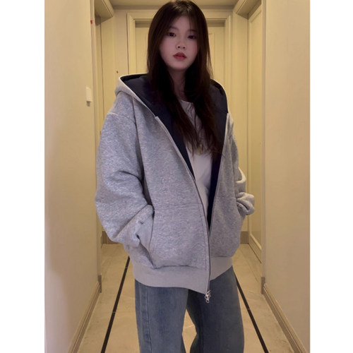 cleanfit撞色连帽卫衣男秋冬