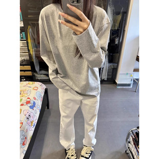 子 春秋男女直筒显瘦百搭长裤 美式 高街cleanfit黑色弯刀微喇牛仔裤