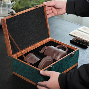 高端紫砂杯男士茶杯纯手工节节高升送礼领导朋友升官礼品高档茶具