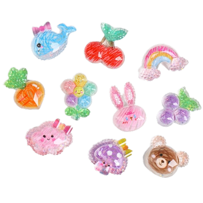 多切面细闪小配件3D立体树脂颗粒